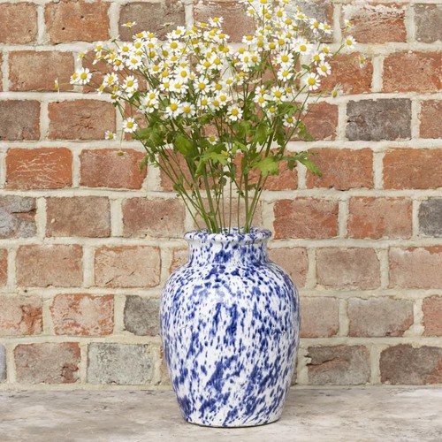 Large vase blue white - large,