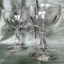 ANTIQUE Pair of Facet Cut