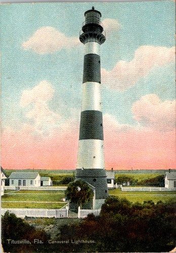 Canaveral lighthouse postcard - canaveral,