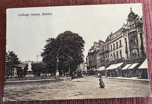 Antique postcard bristol - antique,