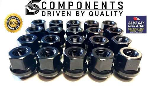 Black open wheel nuts - x,