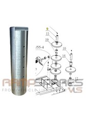 Rotary 4 post lift under