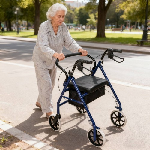Folding rollator walker - folding,
