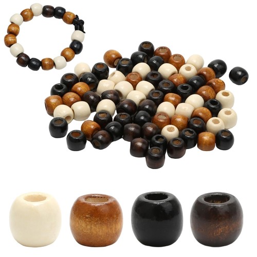 200 pcs barrel - woodens, beads