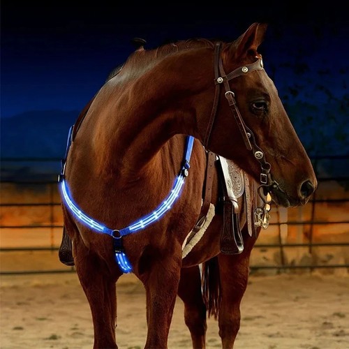 Led horse breastplate harness - horse,