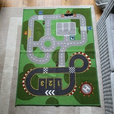 Kids Play Mat - Road Car Racing Theme * Good Quality * Non-slip  52 x 38 Inches