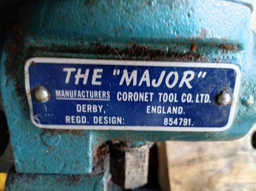 Major coronet lathe and - and, table