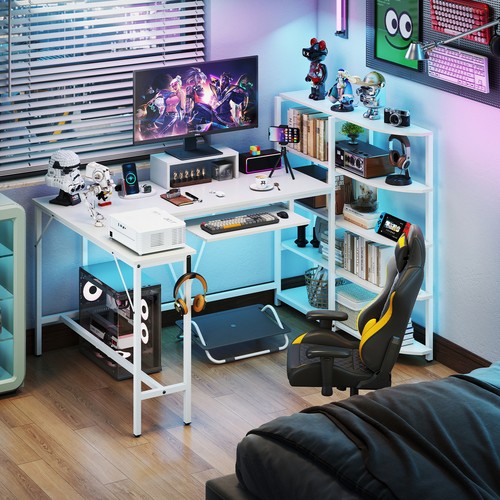 Corner computer desk - computer,