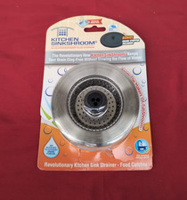  Revolutionary ClogFree Sink Strainer Basket w/ Stopper( packaging damaged)