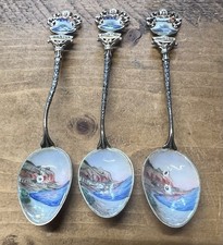 Antique 800 Silver Spoons X3