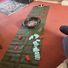 1940s Vintage Jal Roulette Wheel And Cloths (hpg Sons) And Chips 