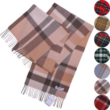 Tartan Wool Scarf Mongolian