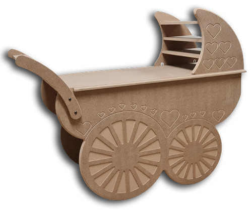 Large wooden mdf - wooden, pram