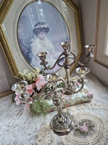 Pair vintage silver - pair, plated