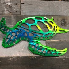 Metal sea turtle ornament - metal,