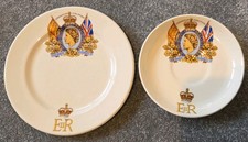 Commemorative saucer & plate - Queen Elizabeth II 1953 Coronation - Royal Harvey