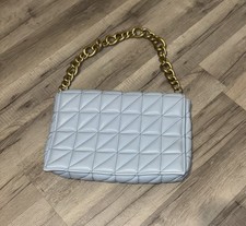 Zara Light Blue Quilted Padded