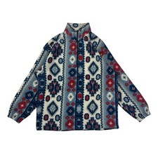 Vintage Aztec Patterned Fleece