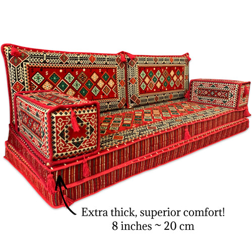 Arabic majlis seating three - arabic,