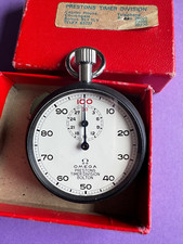 Vintage Prestons Bolton 50mm Fly Back Omega Stop Watch 