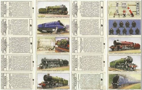 Railway cigarette cards - railway,
