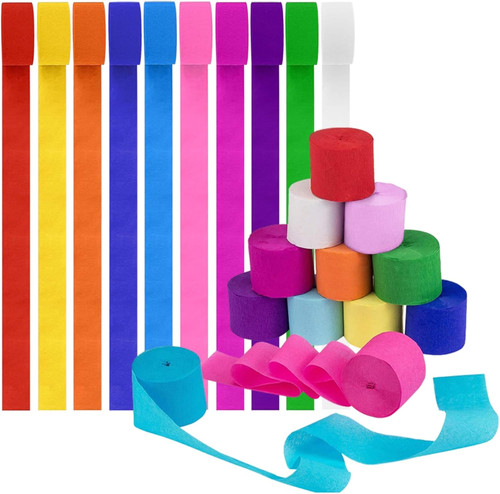 Rolls crepe paper streamers - crepe,