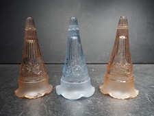 3 x Vintage Bagley Glass