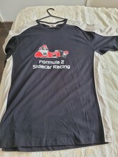 Men's  Two Tone Black & Grey F2 Sidecar Racing  T Shirts New Without Tags