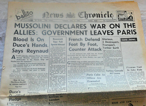 Ww2 war time - ww2, newspaper