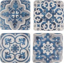 Sass & Belle Mediterranean Mosaic Santorini Coasters Living Room Accessories
