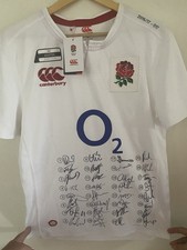 Signed England Rugby Shirt