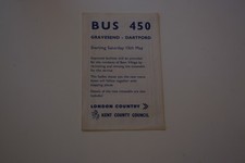 London Country Timetable - Alterations to Bus Services 450 Gravesend 15 May 76