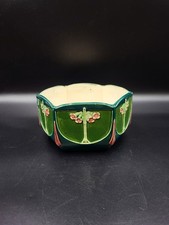 Antique Bohemian Eichwald Art Noveau Majolica Planter, Damage 