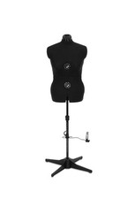 Tailors Dummy Adjustable Dressmaker Torso Female Mannequin Black Size 6-14