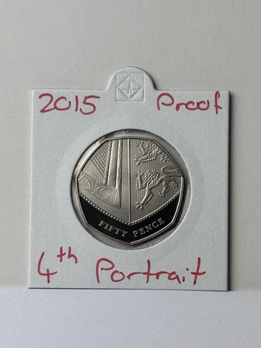2015 proof shield 50p coin - 2015,
