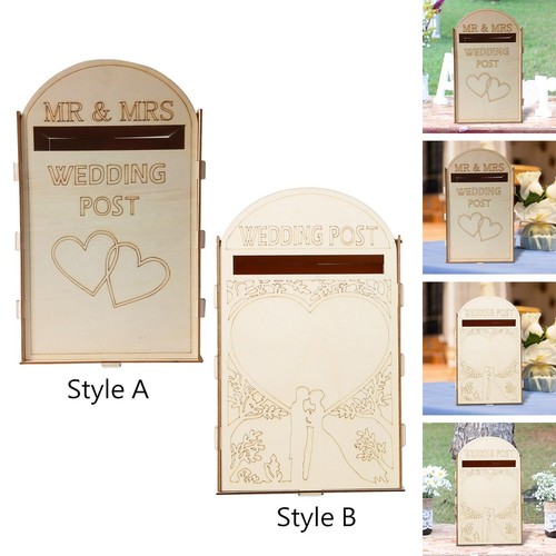 Wedding card box wooden - wedding,