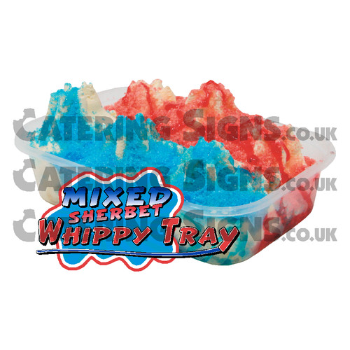 Mixed sherbet tray whippy - mixed,