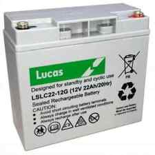 12V 22AH (Replace 17AH, 18AH, 19AH, 20AH, 21AH) Lucas LSLC22-12 AGM/GEL Battery