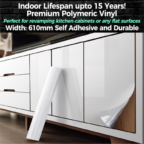 White gloss vinyl - gloss,