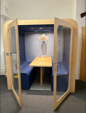 Dapapod Double Soundproof Office Pod – 4 Person Meeting Booth with Table & Seati