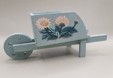 Shabby Chic Wooden Wheelbarrow