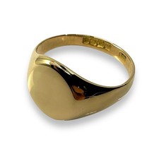 Vtg Men’s 18ct Gold Oval