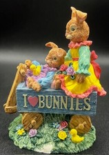 Vintage I Love Bunnies Easter