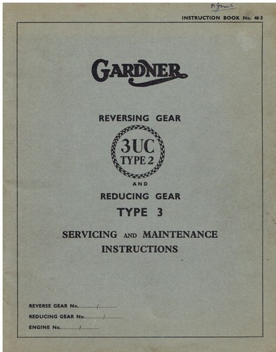 Gardner marine diesel eng 3uc - marine,
