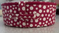 1960s style polka dot overnight vanity case