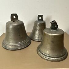 Butler Brass Bell x Three Numbered Antique House 5 18 & 23 2 Clappers Missing (M