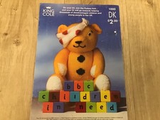 Pudsey Bear Children In Need - Vintage knitting pattern 