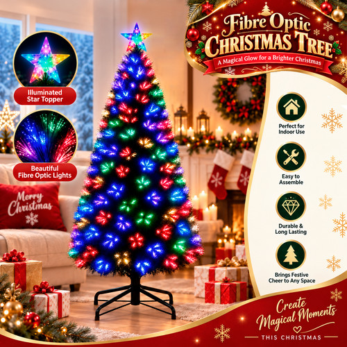 Christmas tree fibre optic pre - christmas,