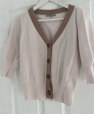 LADIES LIGHT PINK CROPPED CARDIGAN BY OLIVER BONAS Size 6