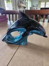 Dolphin Statue - Green Blue &